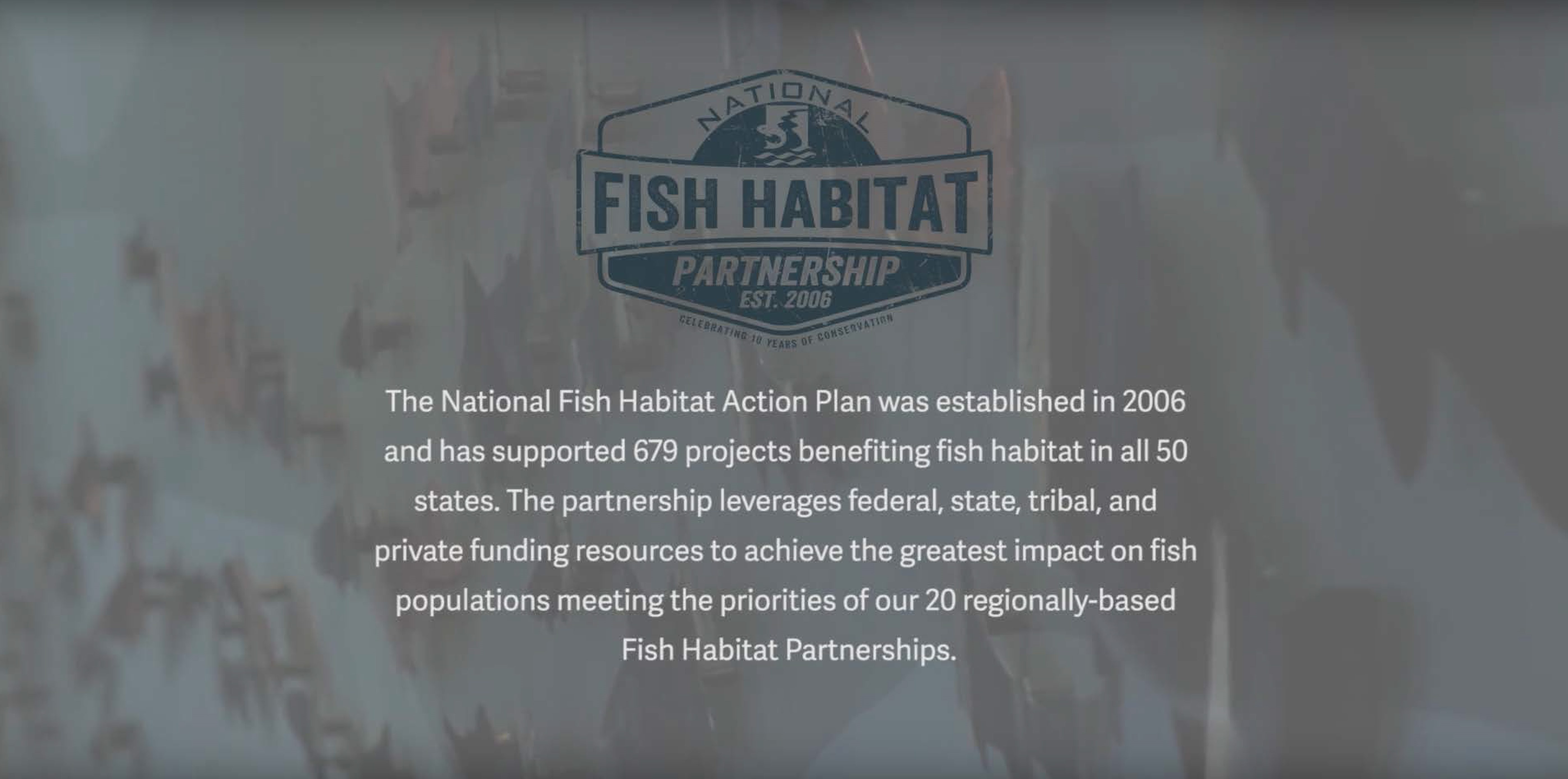 National Fish Habitat Partnership Releases “Our Story”